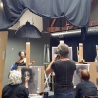 The Female Artist Model - Pigeon Plumtree III in class