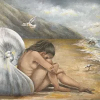 Shell-shocked (oil) by Uriél Danā
